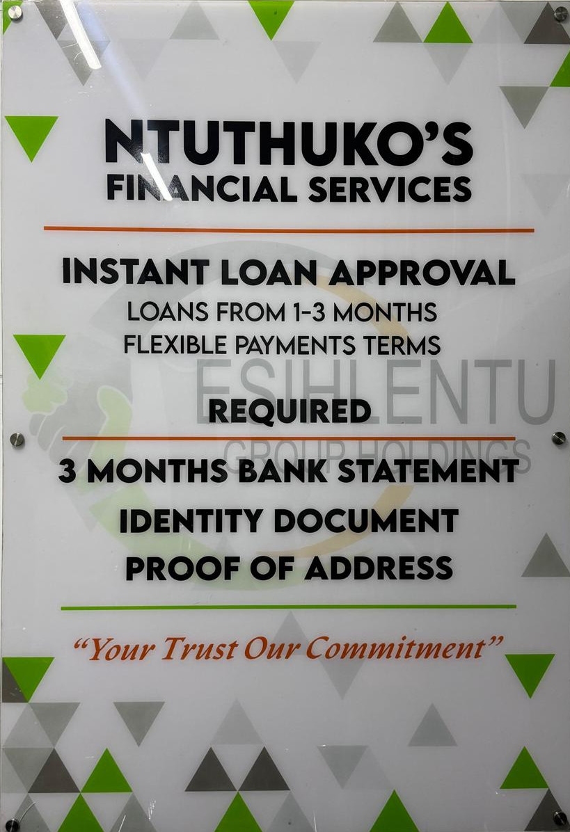 Ntuthuko Financial Services instant loan approval requirements