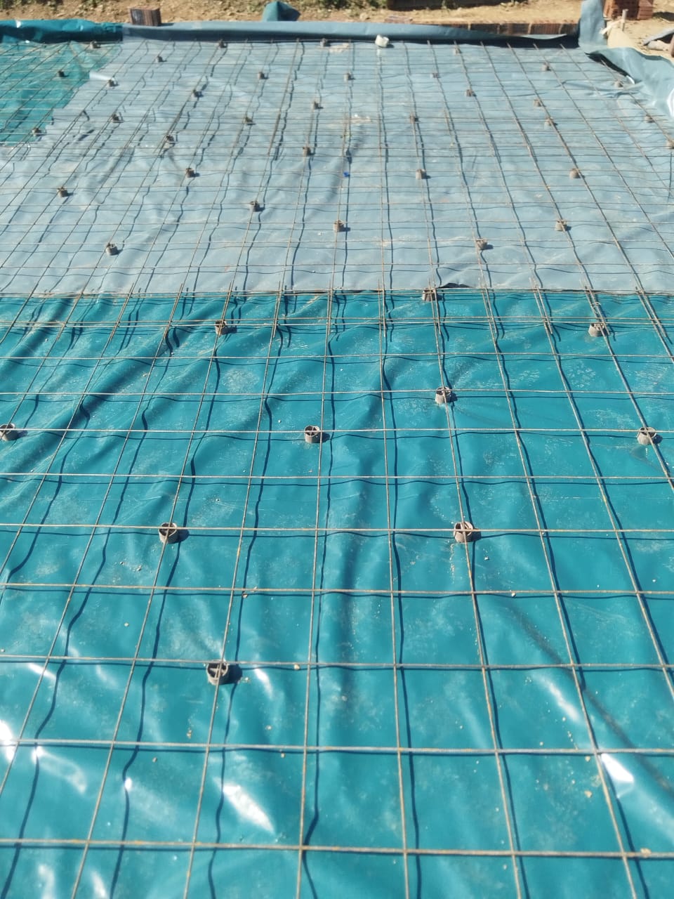 Reinforcement prepared for concrete